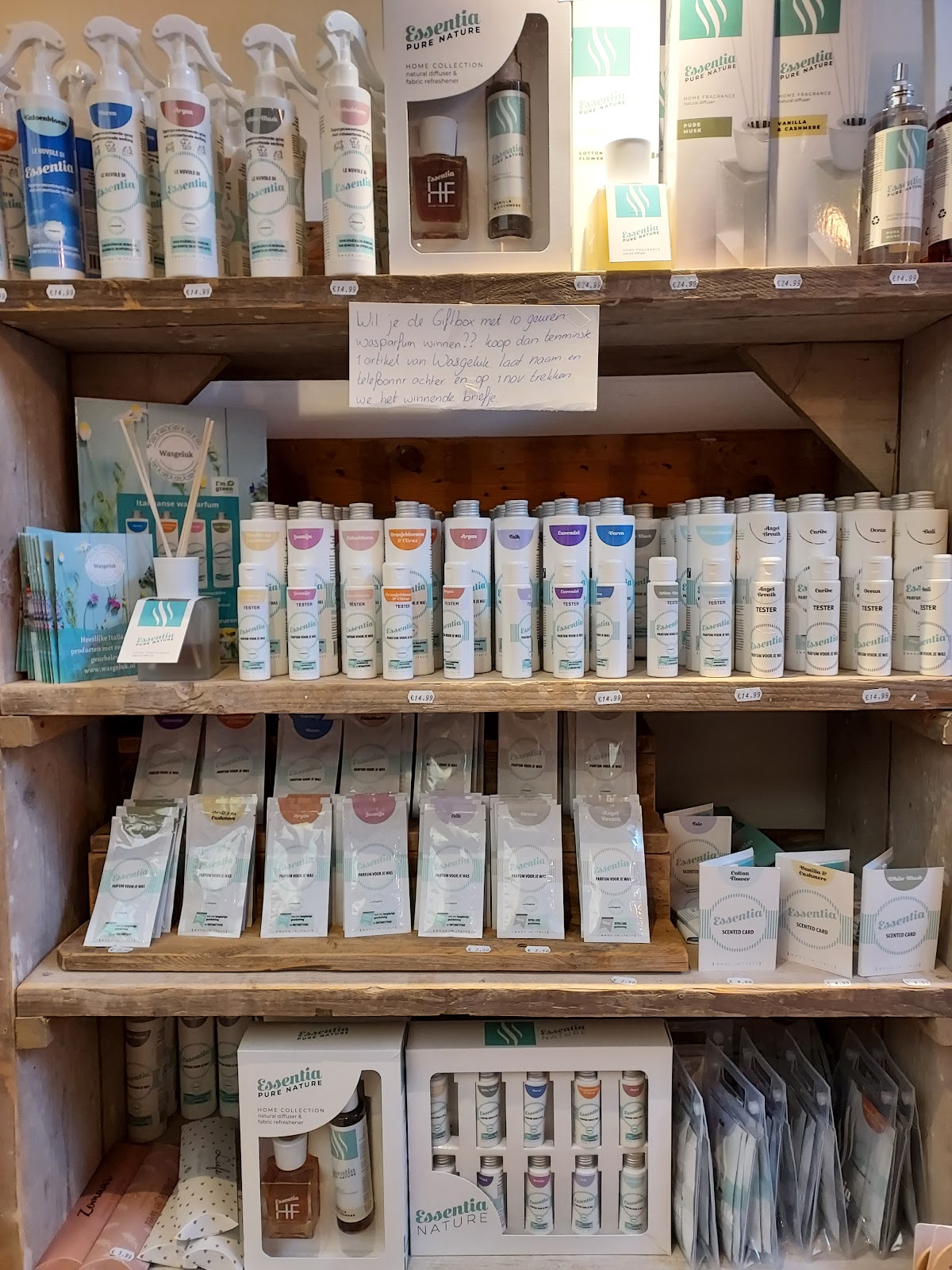 Essentia Pure Nature Italiaanse wasparfum en geurkaarten